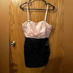 Forever 21 pink and black mini dress.